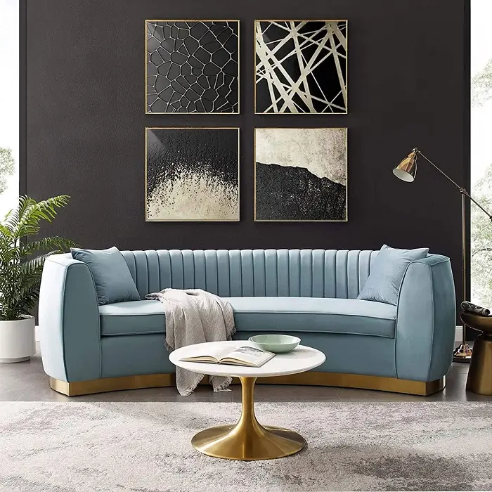 Custom Curved Sofa